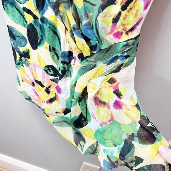 Anthropologie Alstroemeria Tee Floral Top by Deletta Size ‎ XS - Picture 2 of 5